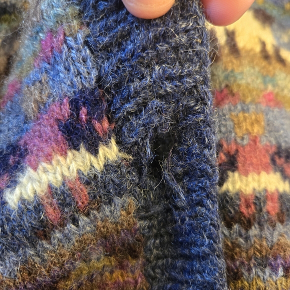 L.L. Bean Wool Sweater Sheep And Geese Animal SIZE LARGE VINTAGE (Few FLAWS)RARE - Picture 12 of 12